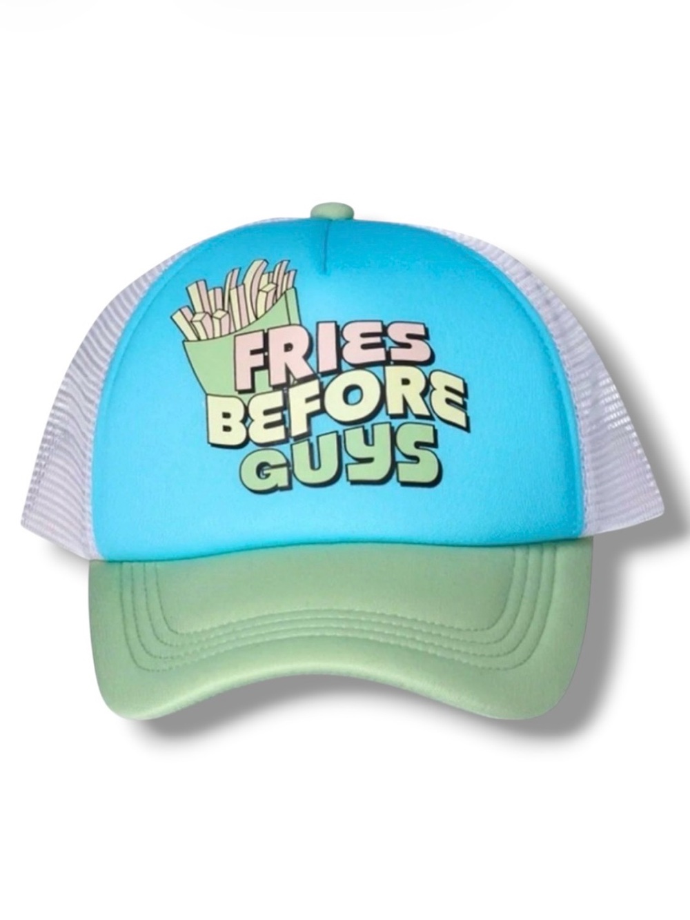 French Fries "Fries Before Guys" Trucker Baseball Hat - NWT